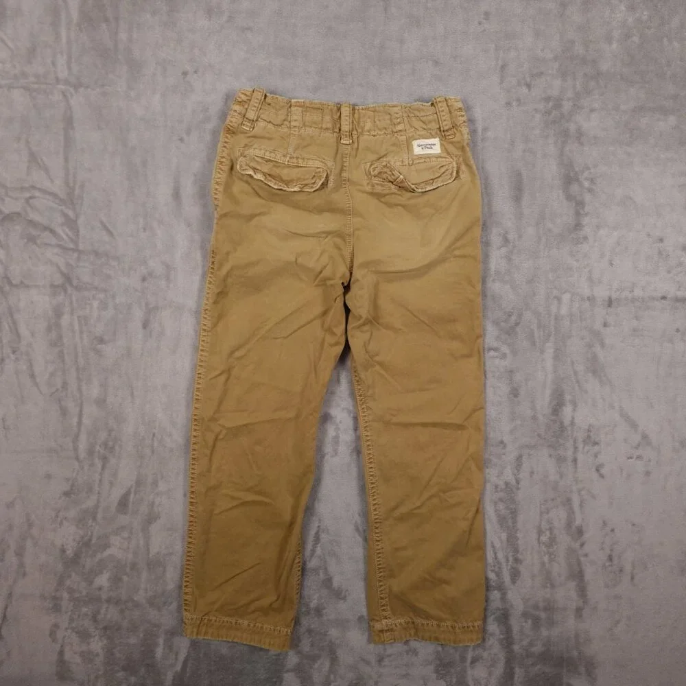 Vintage Abercrombie and Fitch chino pant men's 30x30 tan distressed Y2K - Picture 10 of 15